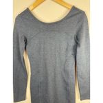 Athleta  Women’s Gray Illusion Bodycon Dress Long Sleeve Size XXS Photo 2