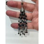 Jessica Simpson  Silver Tone Beaded Long Tassel Necklace Photo 2