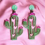 Cactus with pink hearts‎ acrylic CLIP Photo 5