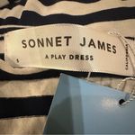 Sonnet James A Play Dress Black‎ White Striped Sleeveless Swing Dress Small New Black Photo 8