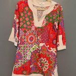 Jude Connally Printed Colorful Nylon Dress Photo 0