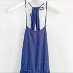 Revolve Maxi Dress Wedding Formal Sequins Blue Halter  Size 12 Photo 6