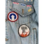 RE/DONE NEW  ORIGINALS PATCH REWORKED DENIM JACKET SZ SMALL Photo 6