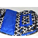 Vera Bradley  Kiss & Snap Canterberry Cobolt Blue Multi Section Clutch Purse Photo 2