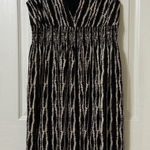 Alfani Rain Drop Chinch Elastic Waist Midi Sun Dress Made In Taiwan Tropical-PM Photo 0