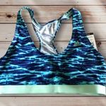 Adidas Nouveau Blue Tie Dye Sport Bra Sz L NWT Photo 2