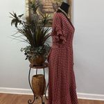 Max Studio  Women M Short Flutter Sleeve Wrap Babydoll Dress Ruffle Barbiecore Photo 7