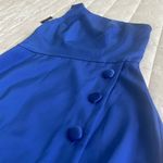 NBD Blue One-Shoulder Cocktail Dress Photo 5