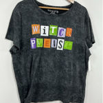 Wound Up Womans NWT  Short Sleeve Pullover Halloween T Shirt Black XXL (20) Photo 0