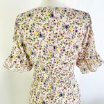 Pretty Little Thing Floral Print Corset Waist Ruffle Hem Mini Dress Stone Size 4 Photo 11