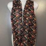 Chatties Scarf Womens One Size Multicolor Infinity Loop Aztec Sheer Geometric Photo 0