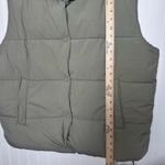 Cotton On  Button Up Mother Puffer Sage Green Vest Jacket Women’s Size L/XL Photo 11