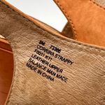 Frye  Brown Leather Corrina Strappy Weave Wedge Platform Heels Size 8 Photo 9