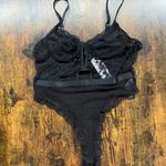 Nasty Gal Mesh And Lace Underwired Cut Out Bodysuit Photo 5