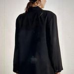 Madewell Womens Oversized Lightweight Elyaf Drop Shoulder Black Blazer Size S Photo 5