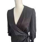 The Kooples  Black Star Print Wrap Dress Size 3 US Large Photo 3