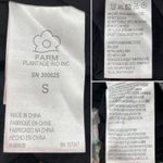 Farm Rio Flowy Maxi Dress Macaw Island Tropical Cross Stitch Print Long Sleeve S Photo 14