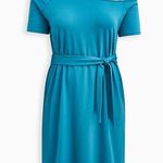 Torrid Off-Shoulder T-Shirt Teal Dress 2X NWT Photo 3