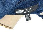 Afrm Agnes Oversized Denim Blazer Jacket Dark Wash Blue Size Medium Photo 11