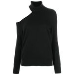 L'Agence L’AGENCE Easton One-Shoulder Sweater Black Size M Photo 5
