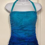 LRL Lauren Ralph Lauren Ombre Black Bandeau Halter Swimsuit Size 10 EUC #CA Photo 3
