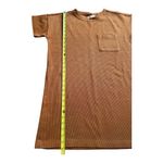 Madewell  Rib T-shirt Dress In Golden Pecan Size XS Photo 4