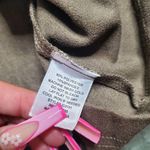 Pie in The Sky Green Faux Suede Overall Dress Photo 4