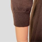 Lauren Ralph Lauren Merino Wool Midi Polo Dress w/ Leather Patch, Women’s M Brown Size M Photo 8