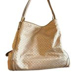 Coach Madison Op Art Phoebe Shoulder Bag Khaki Gold Hardware Photo 0