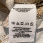 Free People  Off-White Denim Paper Bag Mini Skirt Size 2 Photo 5