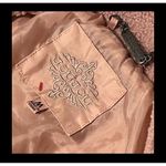 JouJou Womens Medium Rose Winter Faux Fur Button Jacket Lined Semi Crop Pink Photo 6