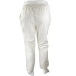 Woman Within White High Rise Elastic Waist Straight Trousers Casual Pants Sz 16 Photo 2