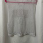Women's White and Pink Mesh Camisole Size XL Photo 7