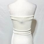 New AsYou Tie Waist Strapless Bandeau Crop Top Off White Size 10 Photo 10