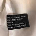Vintage Leather USA ladies white leather Retro coat jacket size medium Photo 9
