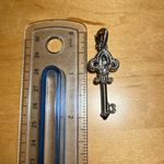 Judith Ripka  Sterling Silver CZ Amethyst Fleur-de-lis Key Enhancer Pendant Photo 15