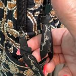 Vera Bradley  Black and Gold Embroidered Backpack Photo 4