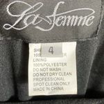 La Femme $298  30402 Black Prom Homecoming Dress Sheer Corset Low Back Size 4 Photo 6