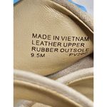 Michael Kors  Women's Ankle Strap Wedge Sandals Suede Cream Heels Size 9.5 Photo 6