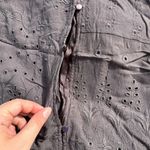 Anthropologie TINY Large Stone Harbor Eyelet Shirt Dress Womens Gray Photo 3