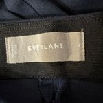 Everlane SZ 8 Dress Pants Flat Front Side Zip Elastic Waist Mid-Rise Navy Blue Photo 6