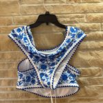 SheIn Bikini Set Blue Patterned two-piece coastal grandma Photo 3