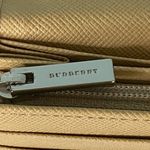 Burberry  Tan Calf Leather Long Wallet includes Certificate of Authenticity Photo 13