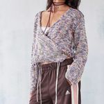 Urban Outfitters Purple Stevie Gumdrop Wrap Cardigan Sz S NWOT Photo 2