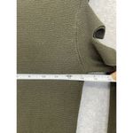 EXPRESS  Women's Sweater Dress Cutout Sleeve Back Ribbed Olive Green Size Medium Photo 10