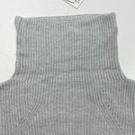 Abound New  Mock Neck Midi Ribbed Long Sleeve Slit Sweater Dress Grey Photo 12