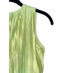 Japna Soprano Green‎ Pleated Sleeveless Top Blouse V Neck Elastic Waist Photo 1