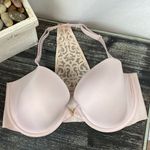 Victoria's Secret Victoria’s Secret Pale Pink Lightly Lined Front Close Racerback Bra 36DD Photo 0