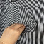 Lane Bryant  The Allie Pants Capri Gray/White Stripes size 20 Photo 9