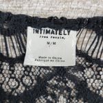 Intimately Free People Lace Slip Dress Womens Medium Black Sexy Sheer Bodycon Photo 1